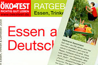 Artikel &uuml;ber die G&auml;rtnerei Sannmann im &Ouml;KO-TEST Ratgeber Essen, Trinken und Genie&szlig;en 2009.
